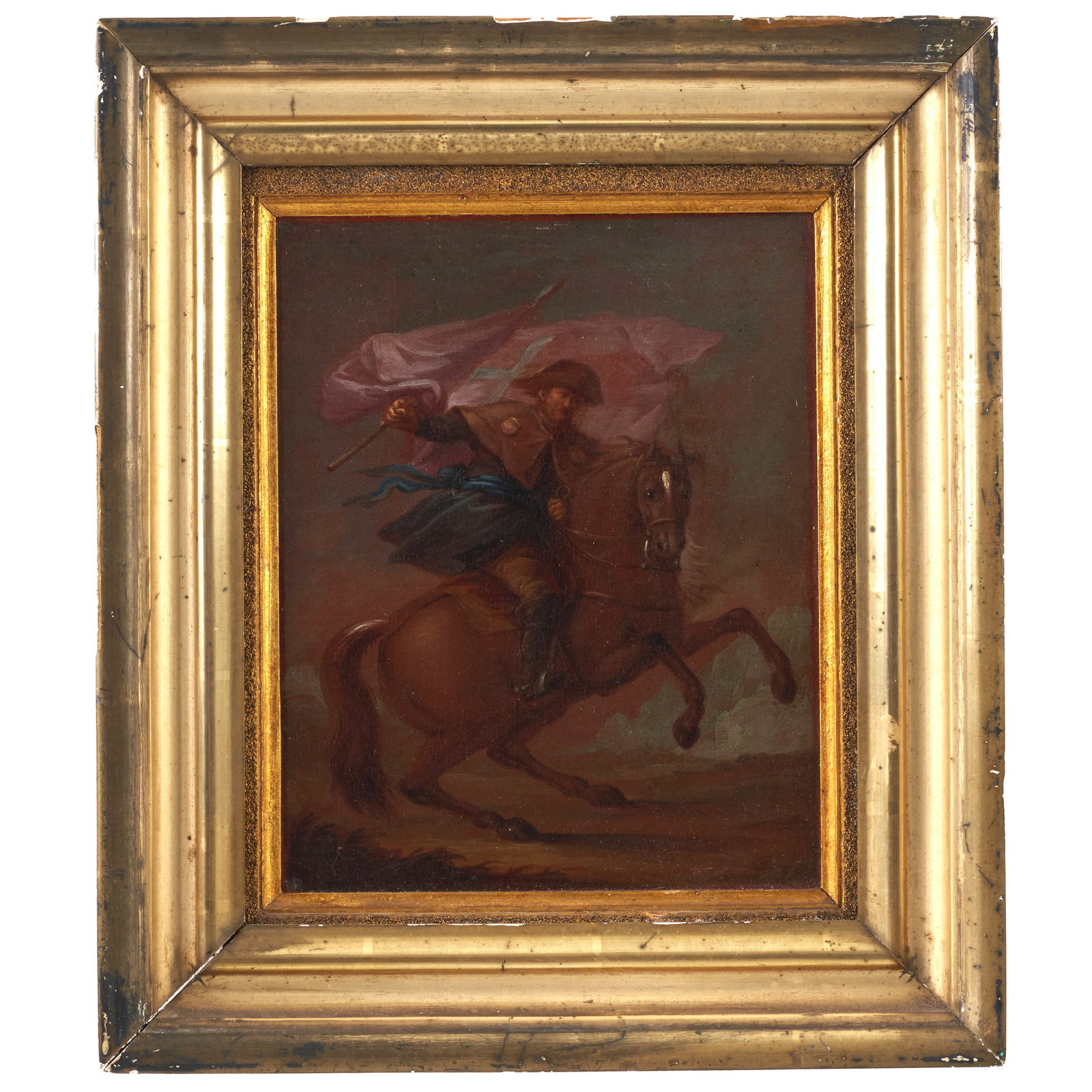 SPANISH SCHOOL, 17th century - 'St James Charging the Moors' (1 of 1)