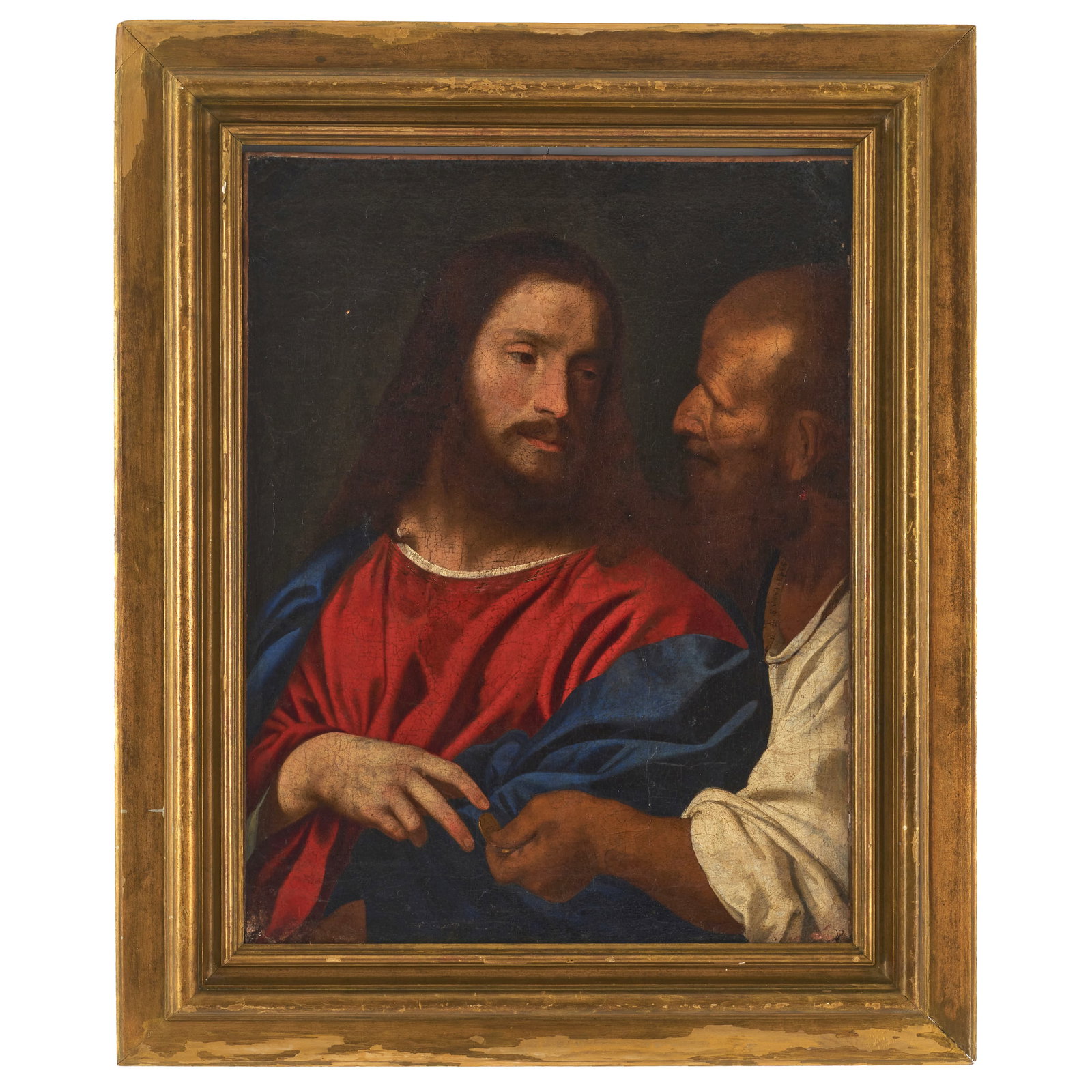 GIROLAMO DI TIZIANO, (c.1510-c.1572) - 'The Tribute Money' (1 of 1)