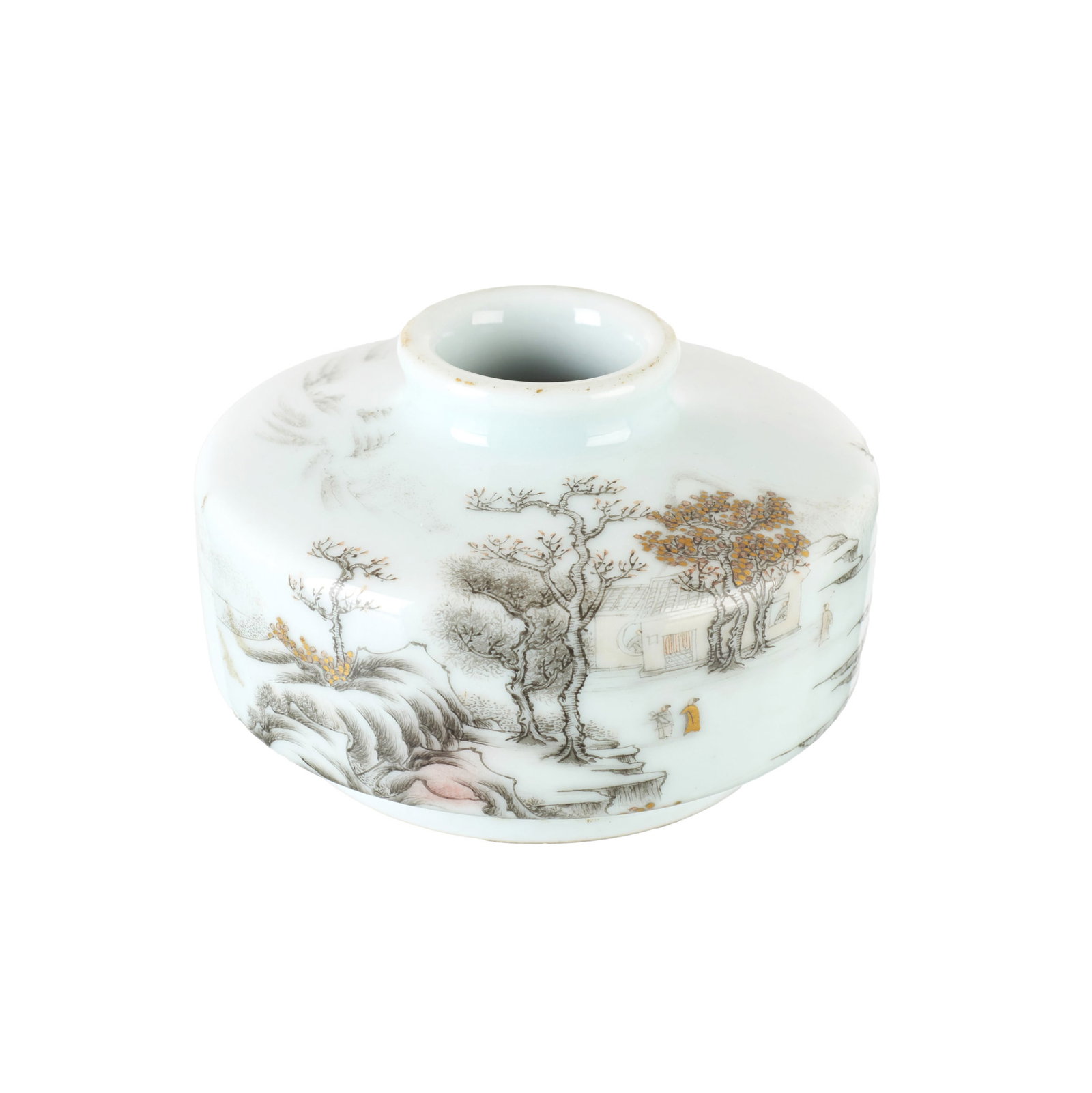 Chinese porcelain Grisaille inkwell (1 of 1)