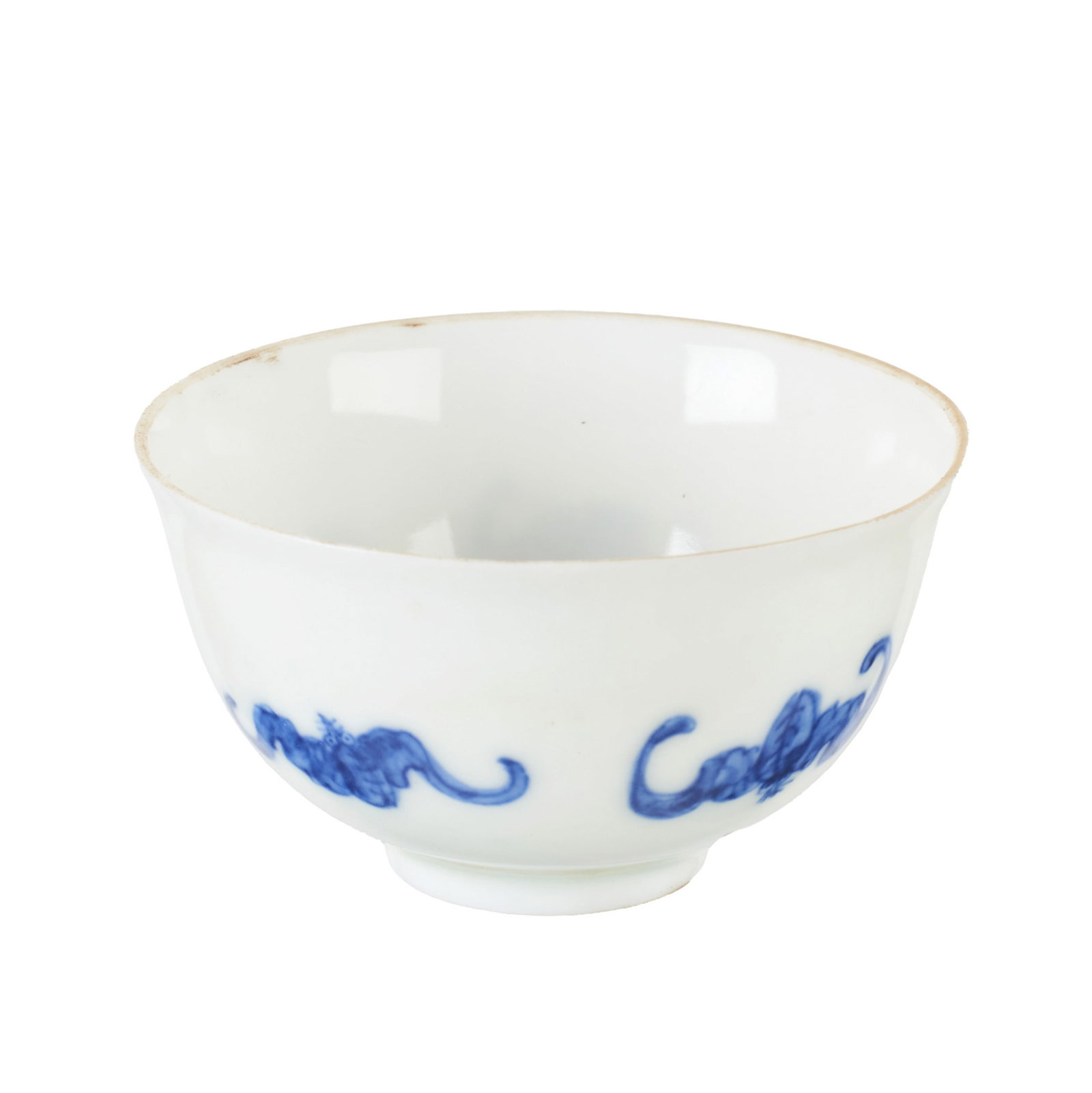 Chinese porcelain 'bat' libation cup (1 of 1)