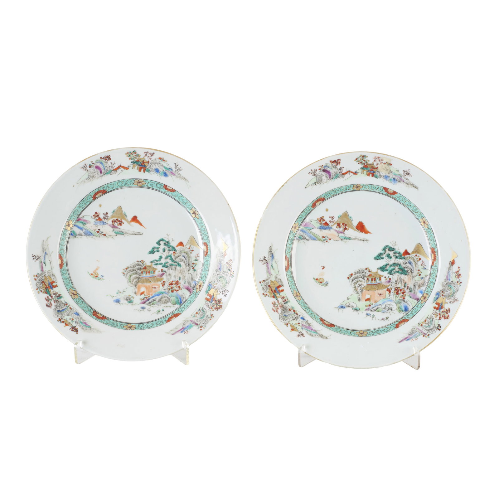 Pair of Chinese porcelain plates, Yongzheng (1 of 1)