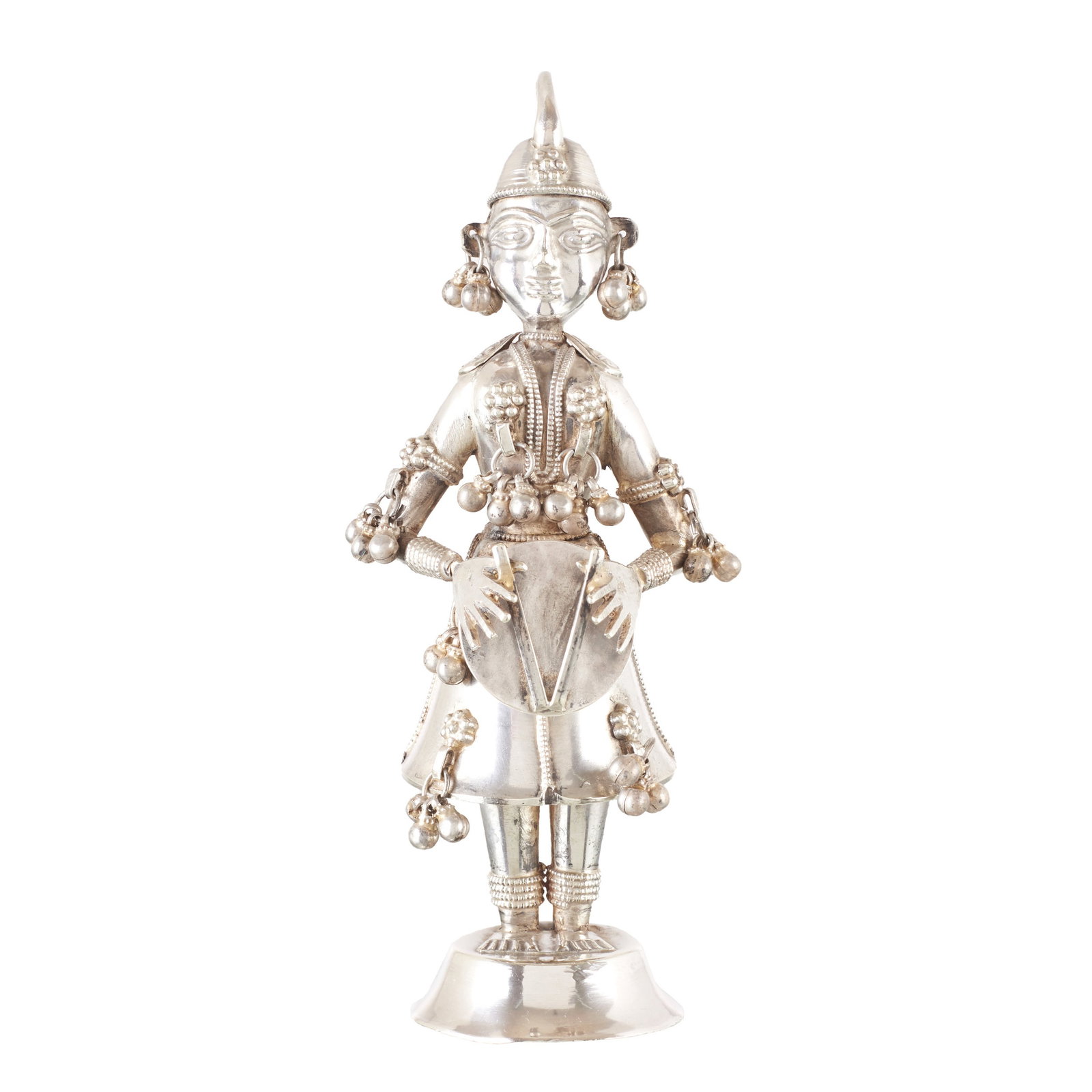 Indian silver Dafli musician (1 of 1)