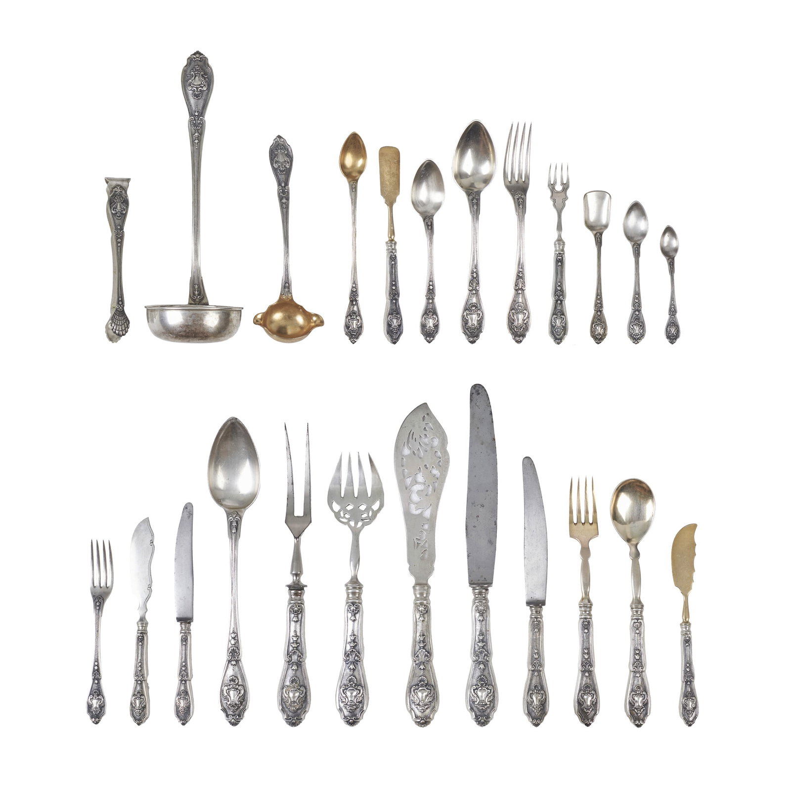 Silver cutlery set in the style of King John V (1 of 1)
