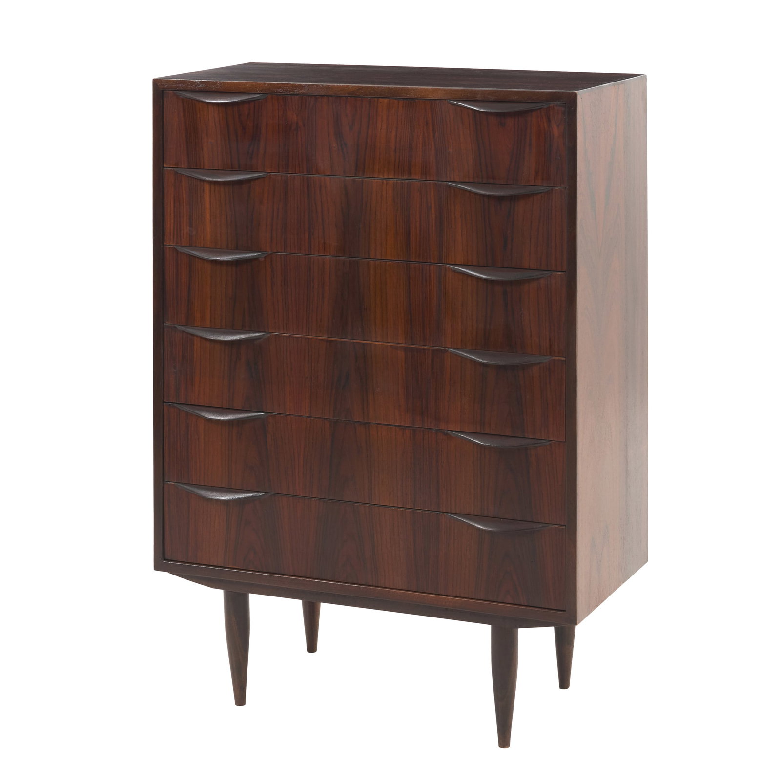 DANISH WORK, c. 1960 - Chest of drawers in rosewood (1 of 1)