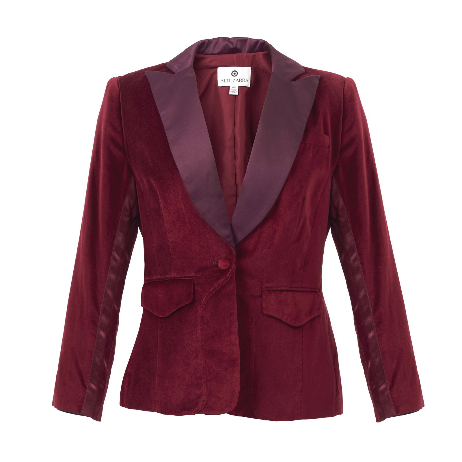 ALTUZARRA X TARGET - Two Blazers: Joseph Altuzarra collection in collaboration with Target, 2014; structured blazers in cotton, polyester and velvet, with satin detailing. Size M. Signs of use.