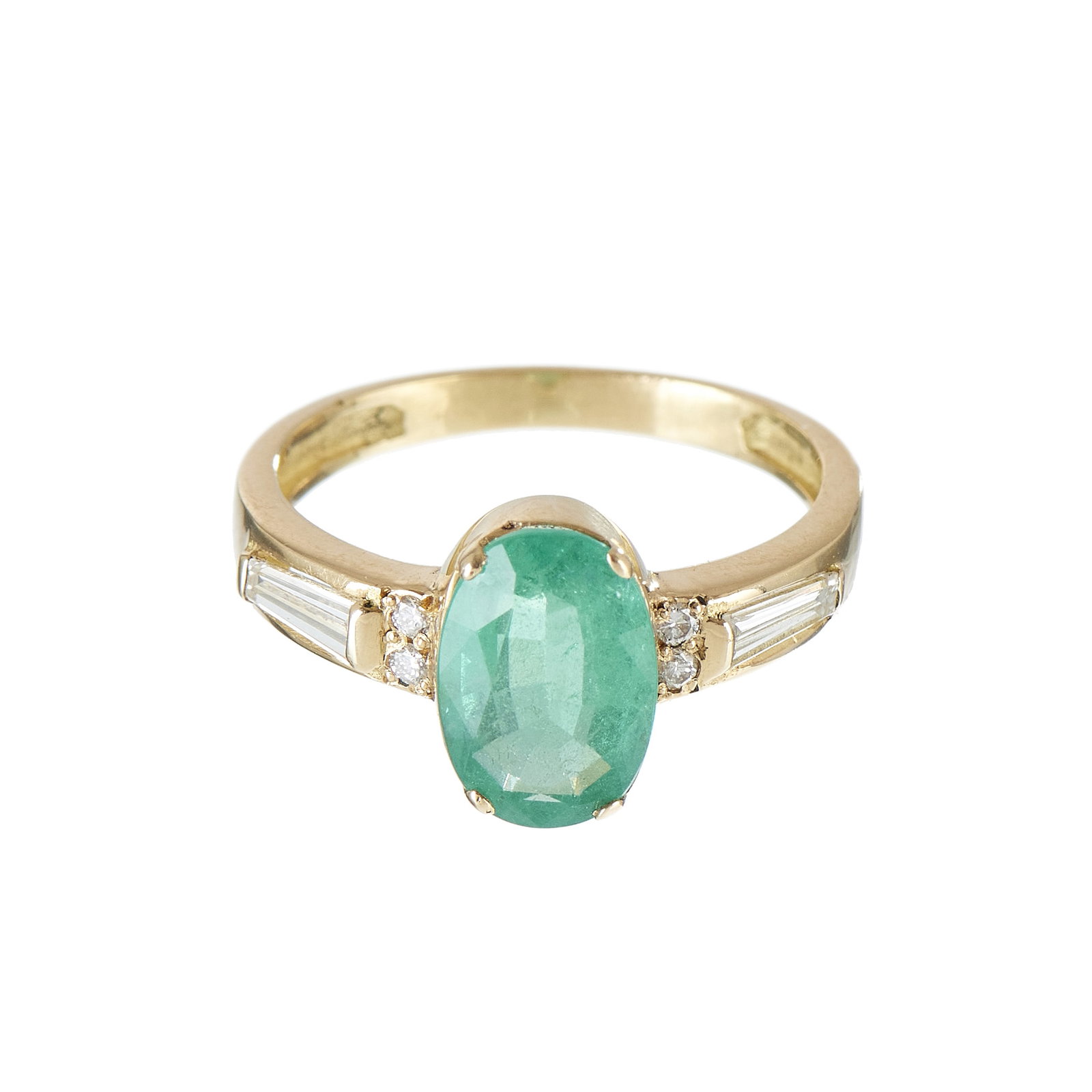Gold ring with diamonds (1 of 1)