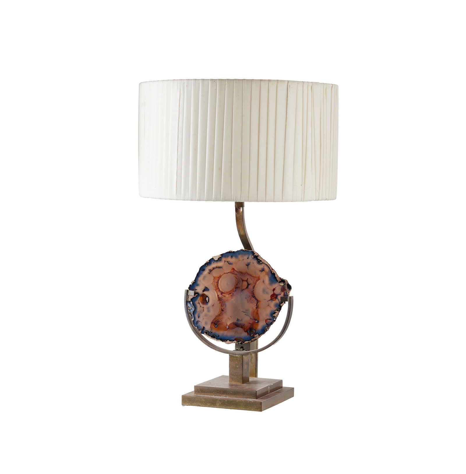 WILLY DARO (20th-21st c.) (attrib.) - Table lamp in agate (1 of 1)