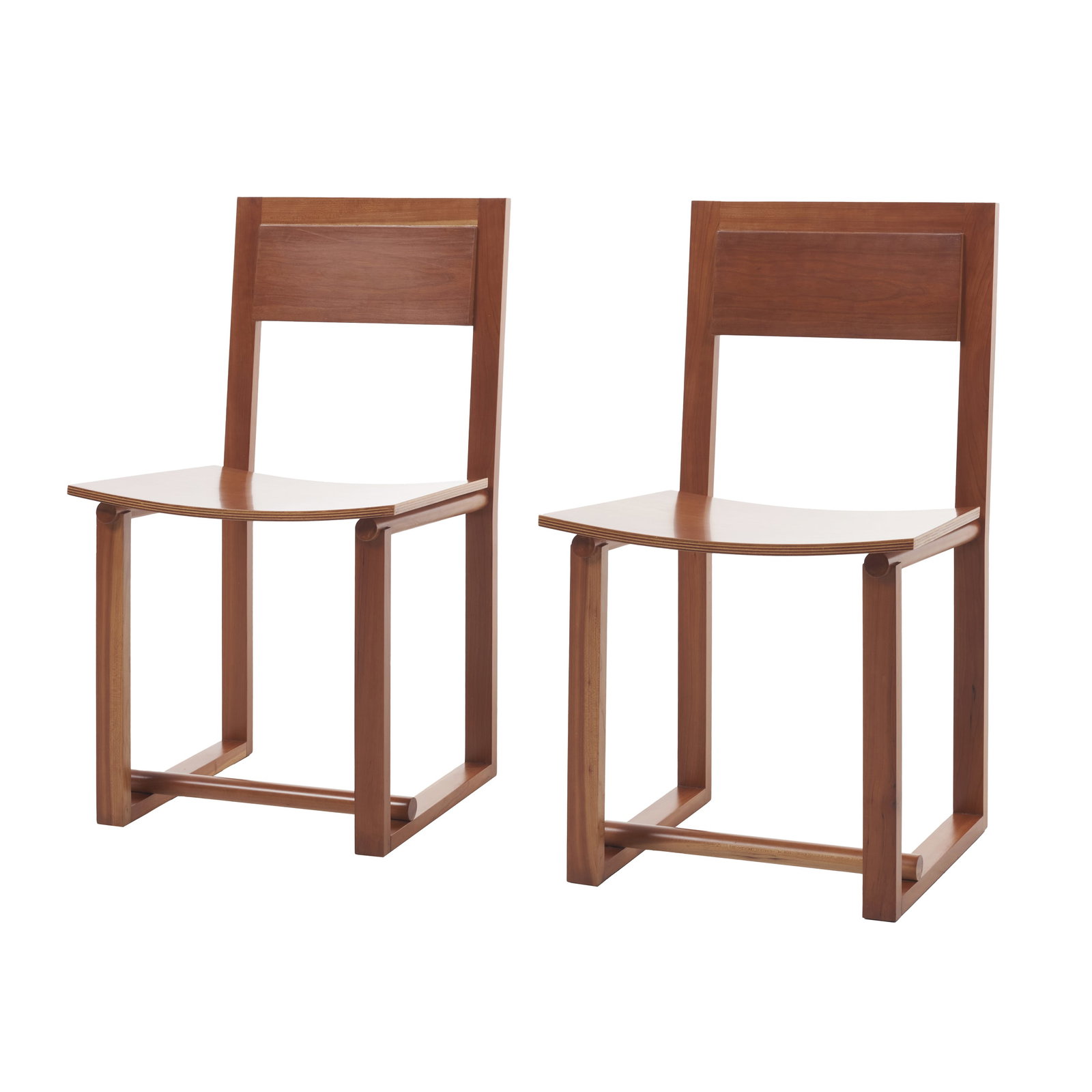 PORTUGUESE WORK, c. 1980/90 - Pair of Rationalists chairs (1 of 1)