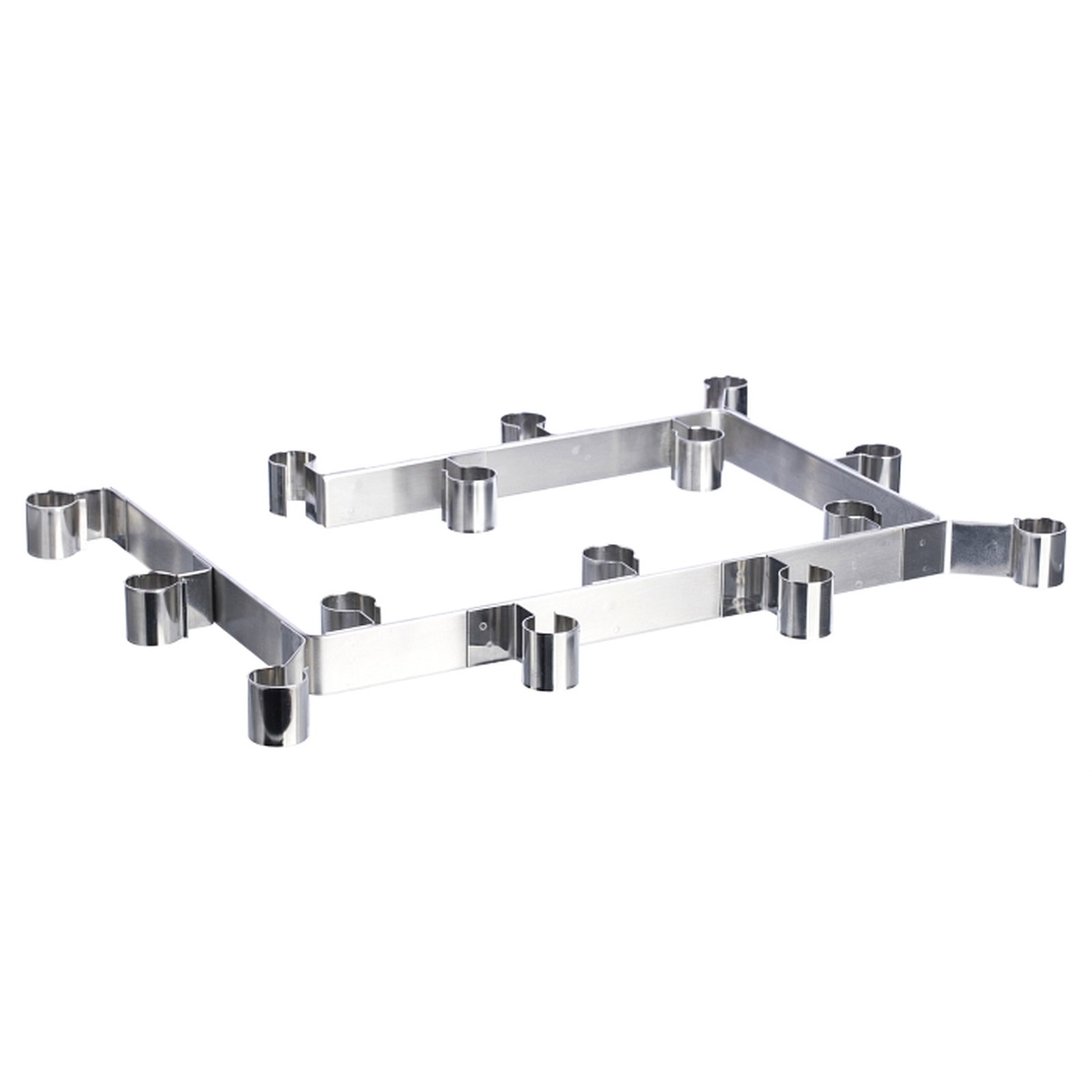 SIZA VIEIRA (b. 1934) - Fifteen-light chandelier: Portugal, in stainless steel and aluminium, with fifteen lights, signed. With the corresponding candles. Signs of use. Dim.: 2.5?38.5?26cm
