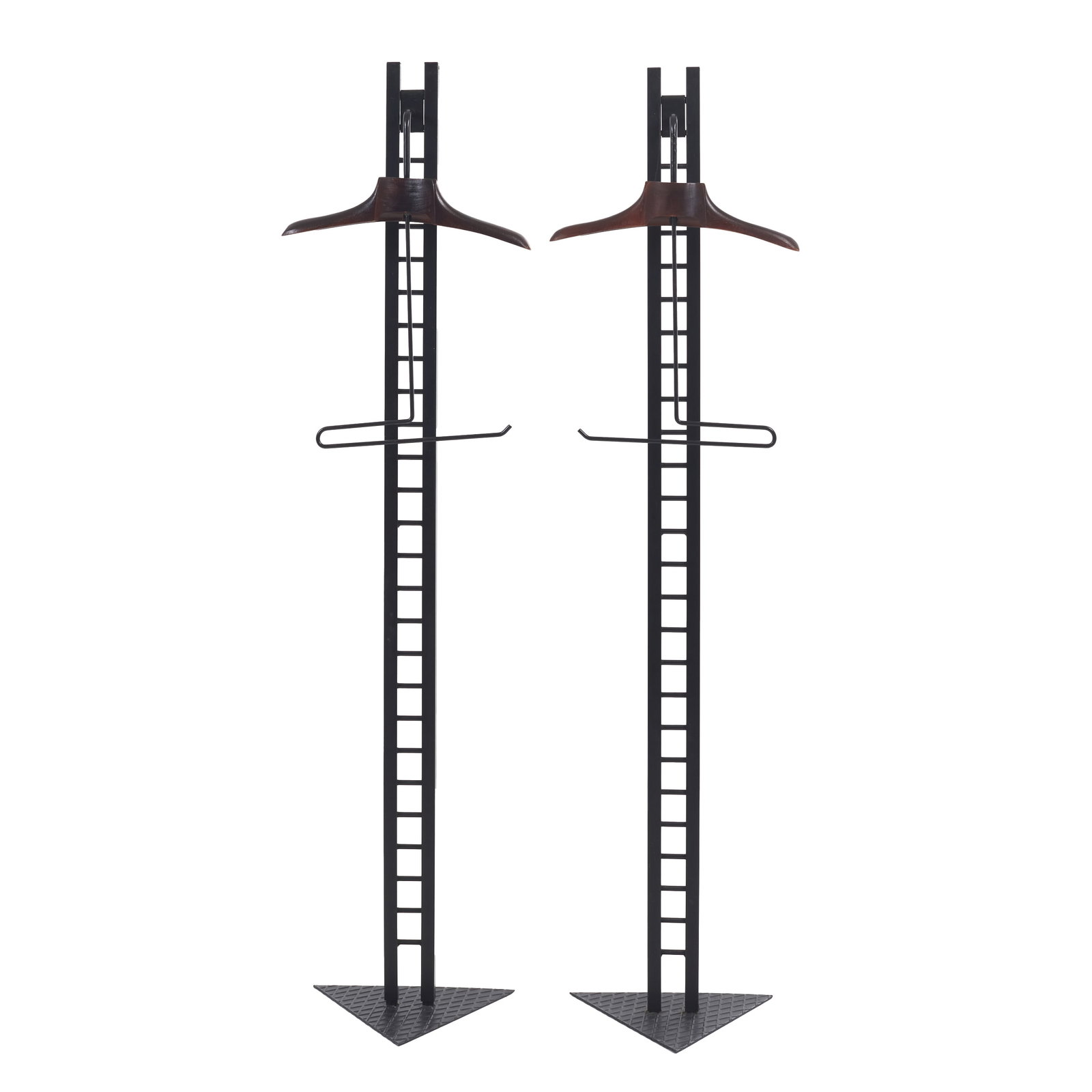 EUROPEAN WORK, c. 1990 - Pair post-modern showcase hangers (1 of 1)