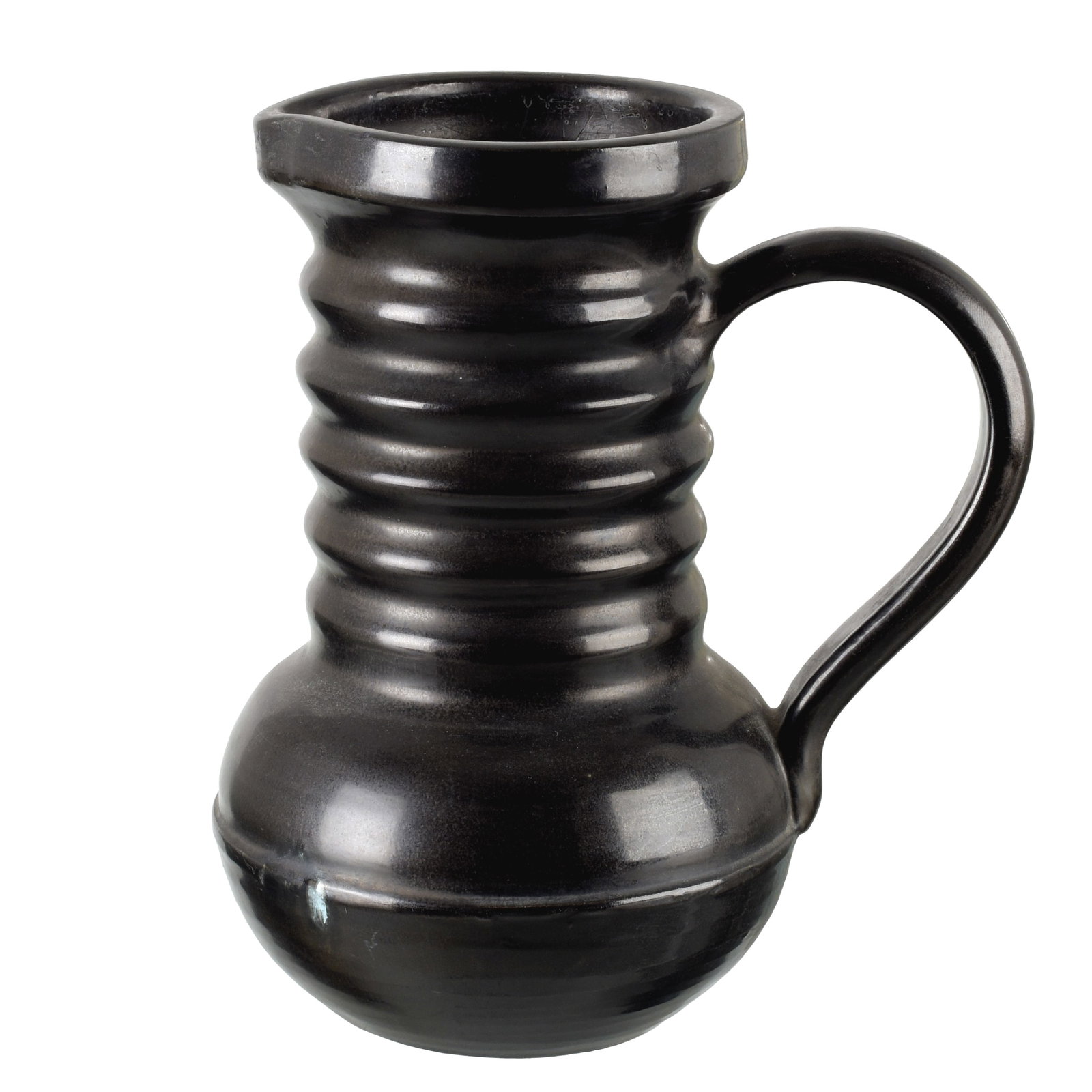 MADOURA / SUZANNE RAMIE (1907-1974) - Jug with fluted neck and handle (1 of 1)