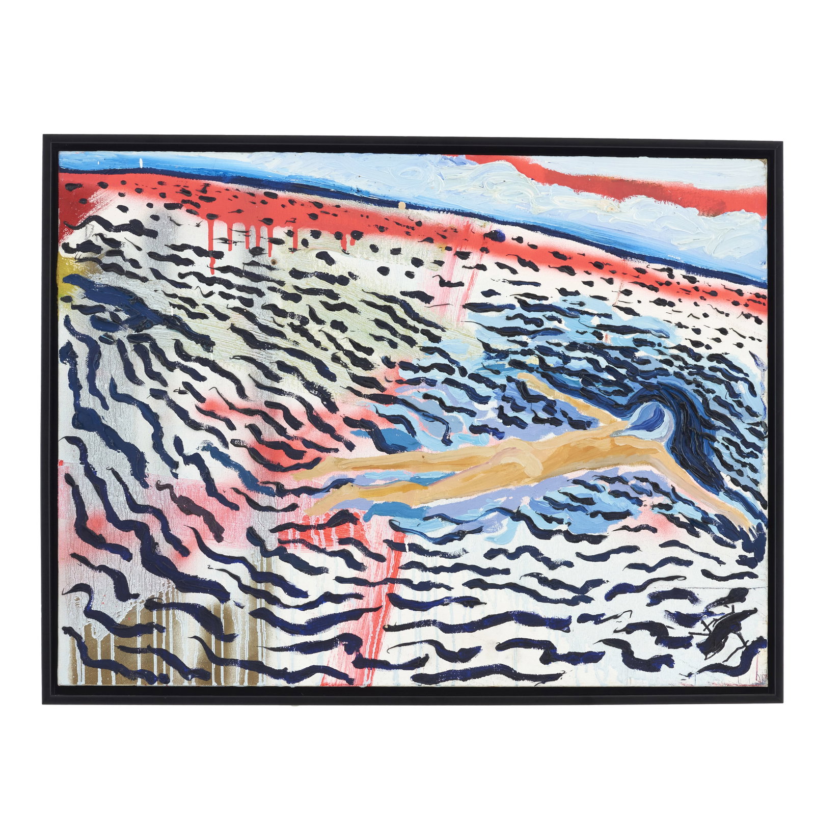 FRANCISCO VIDAL (b. 1978) - Untitled (#12): Acrylic on platex. Dated 2012. Framed. Dim.: 46x61cm.