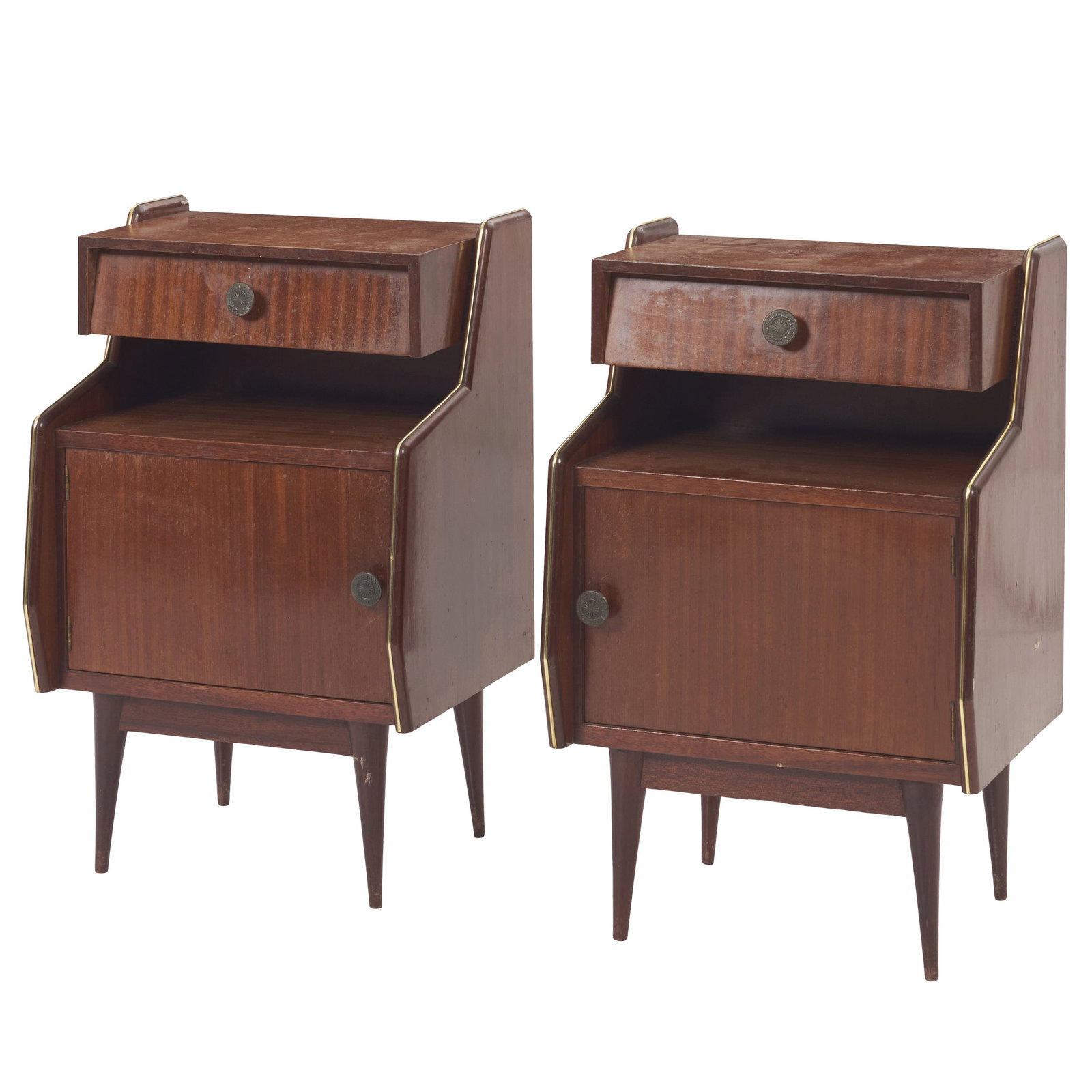 PORTUGUESE WORK, c.1950 - Pair of bedside tables (1 of 1)