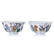 Pair of bowls with 18 Lohan in porcelain, Guangxu