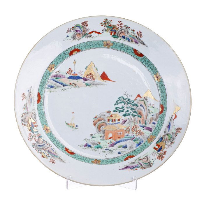 Plate in porcelain, China, Quianlong (1 of 1)