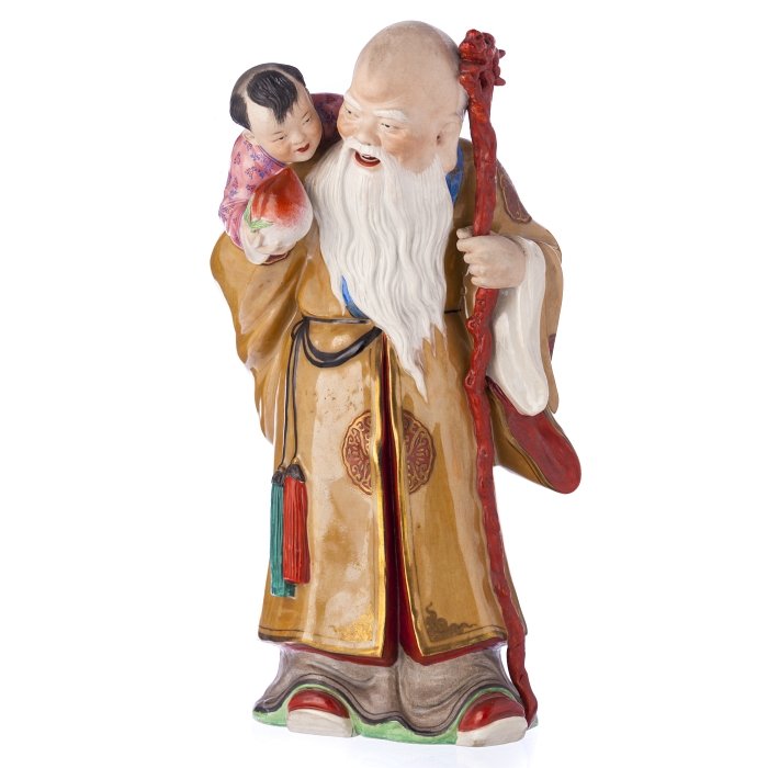 Shoulao with child in Chinese porcelain (1 of 1)