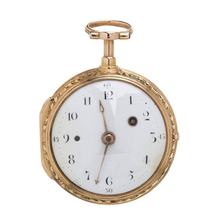 Gold pocket watch, repetition mechanism (1 of 1)