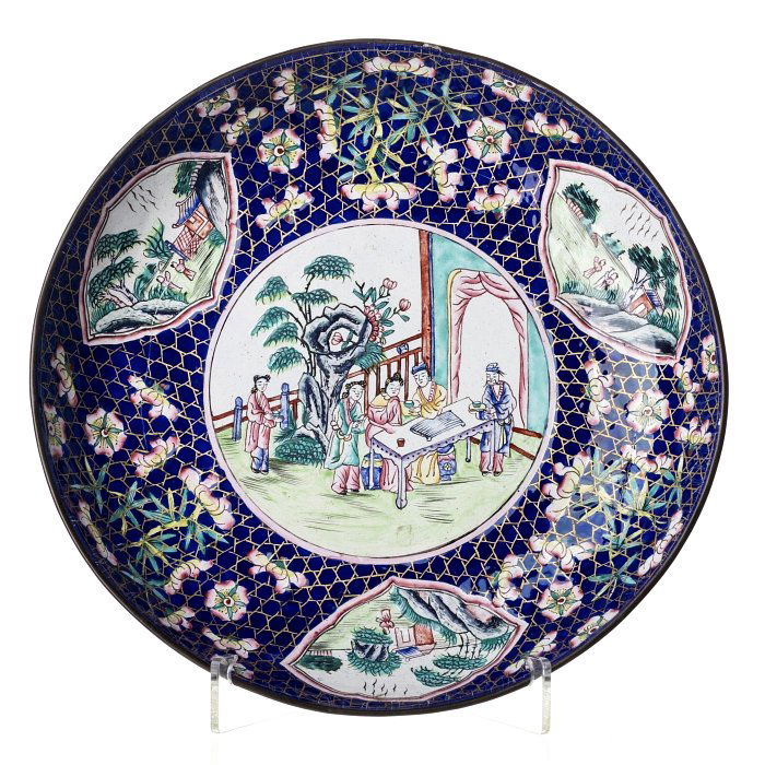 Dessert saucer plate in Canton enamel (1 of 1)