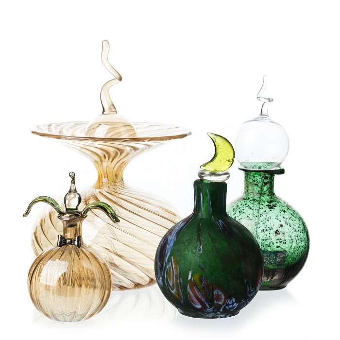 Four perfume flasks in Murano glass (1 of 1)
