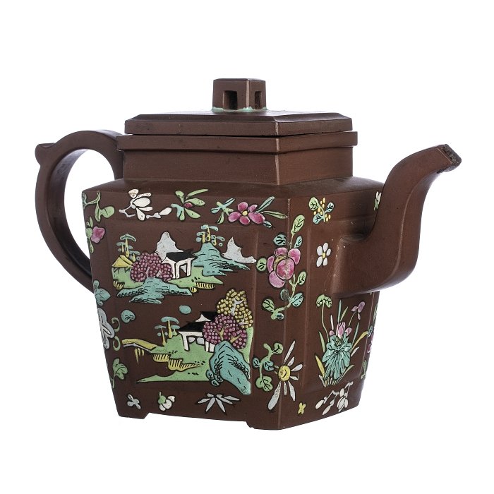 Teapot in Yixing ceramic, Tongzhi (1 of 1)