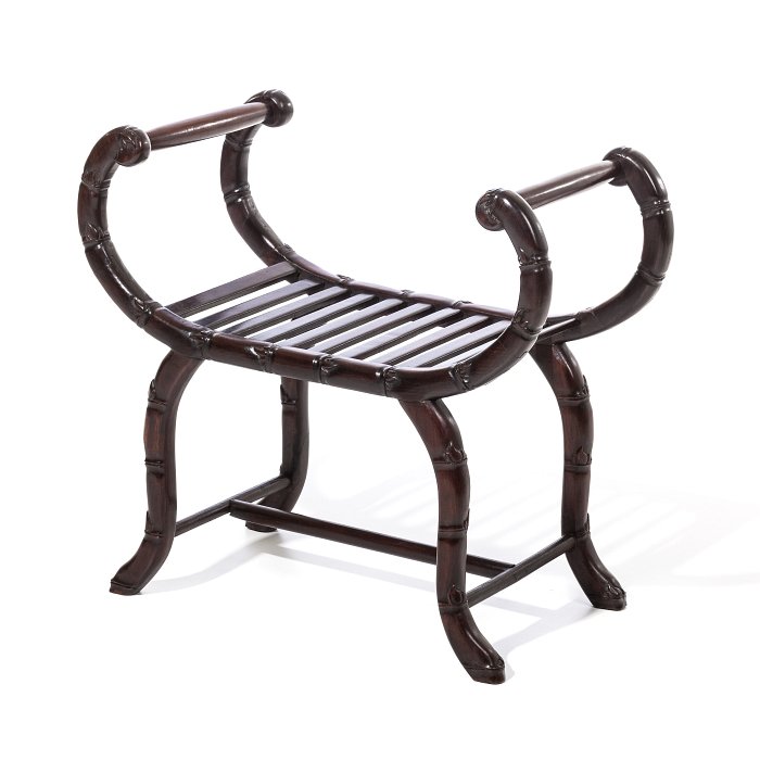 Chinese bench, with curved arms, Minguo (1 of 1)