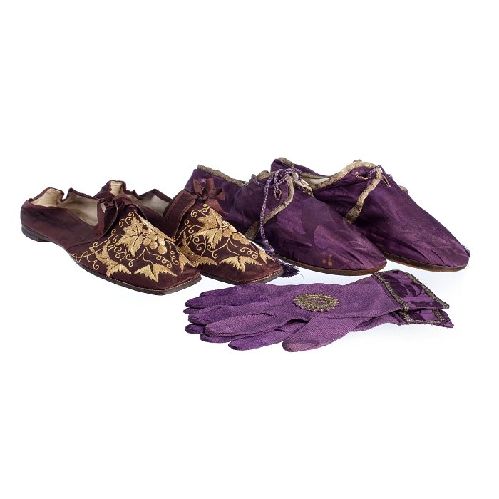 Two pair of Bishop shoes and gloves, Macao (1 of 1)