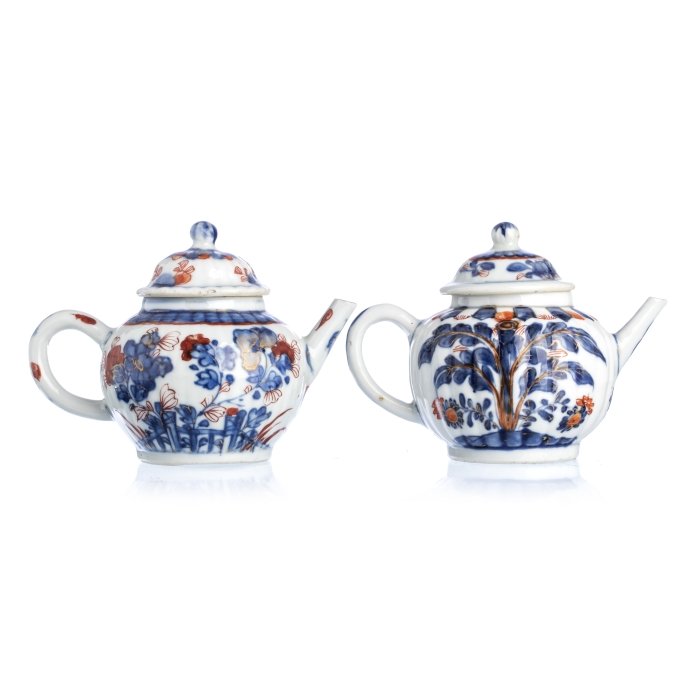 Two Chinese Porcelain 'Fenced landscape' Teapots, (1 of 1)