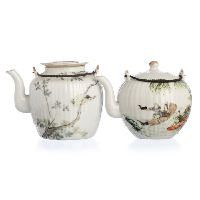 Two Chinese Porcelain Teapots, Tongzhi (1 of 1)
