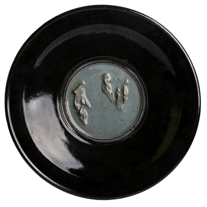 ROGER COLLET (1933-2008) - Large stoneware plate (1 of 1)