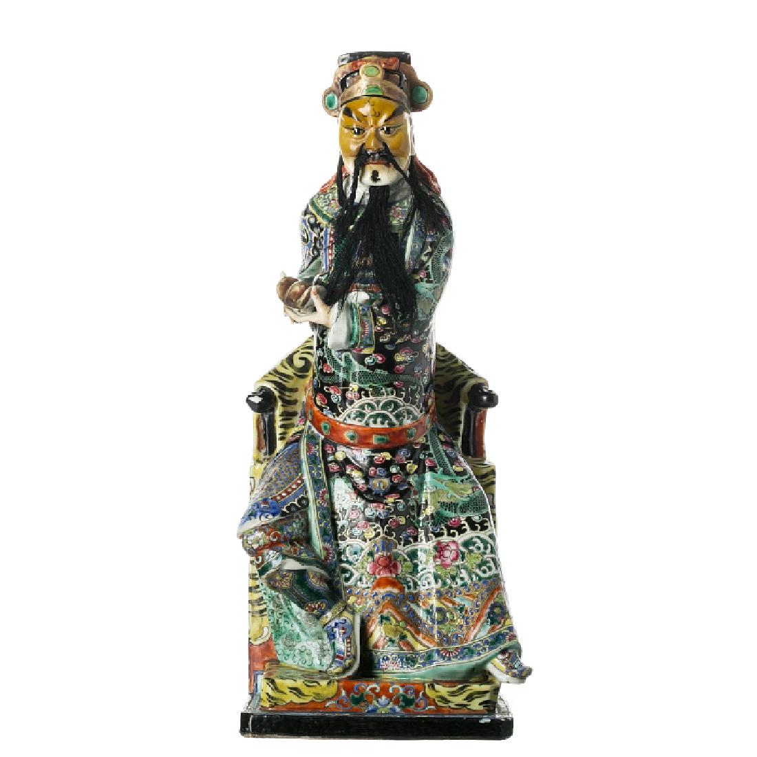 Warrior in Chinese porcelain, Minguo (1 of 1)