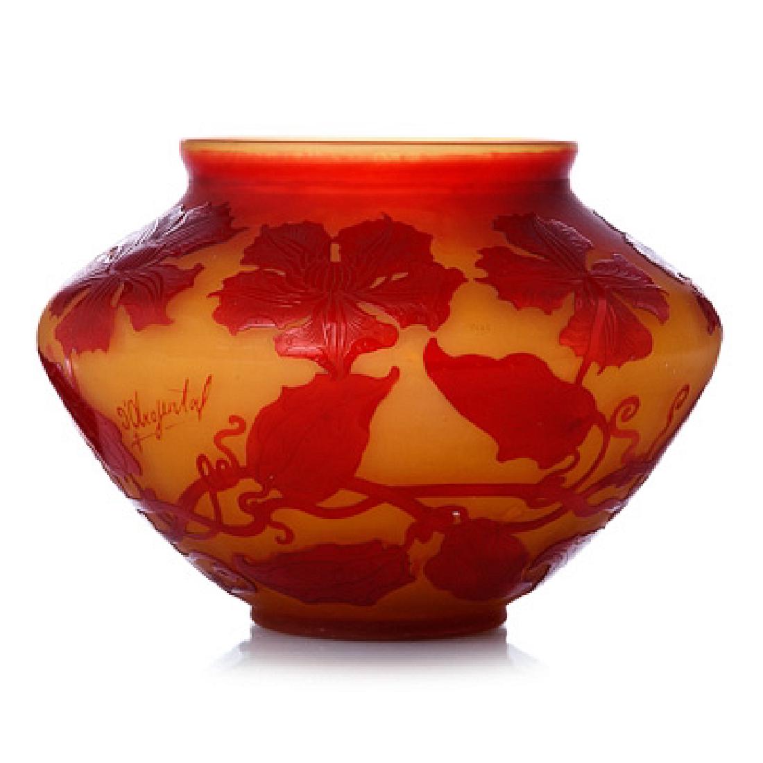 D'Argental - Vase art nouveau in glass paste (1 of 1)