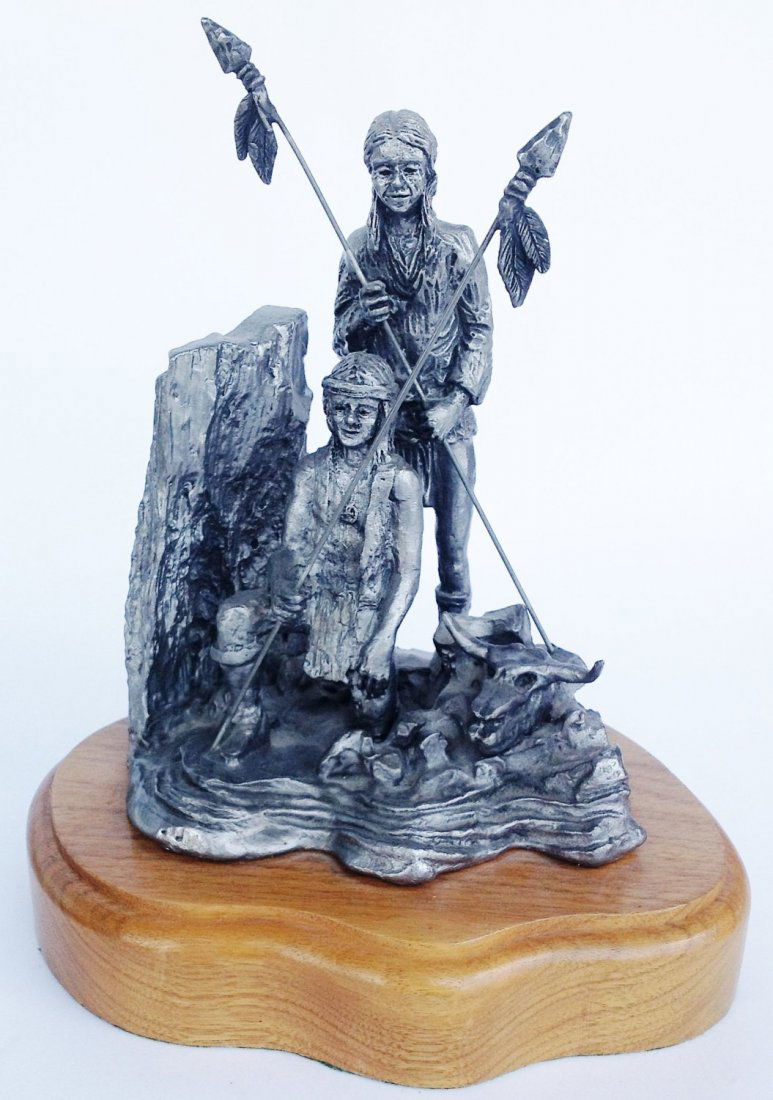 Michael Anthony Ricker Pewter: Michael Anthony Ricker Pewter with Certificate of Casting Barrenland # 556 of 1000 Michael Anthony Ricker Pewter Barrenland With Certificate of Casting Edition 1000 size 9" H x 8" x 6"