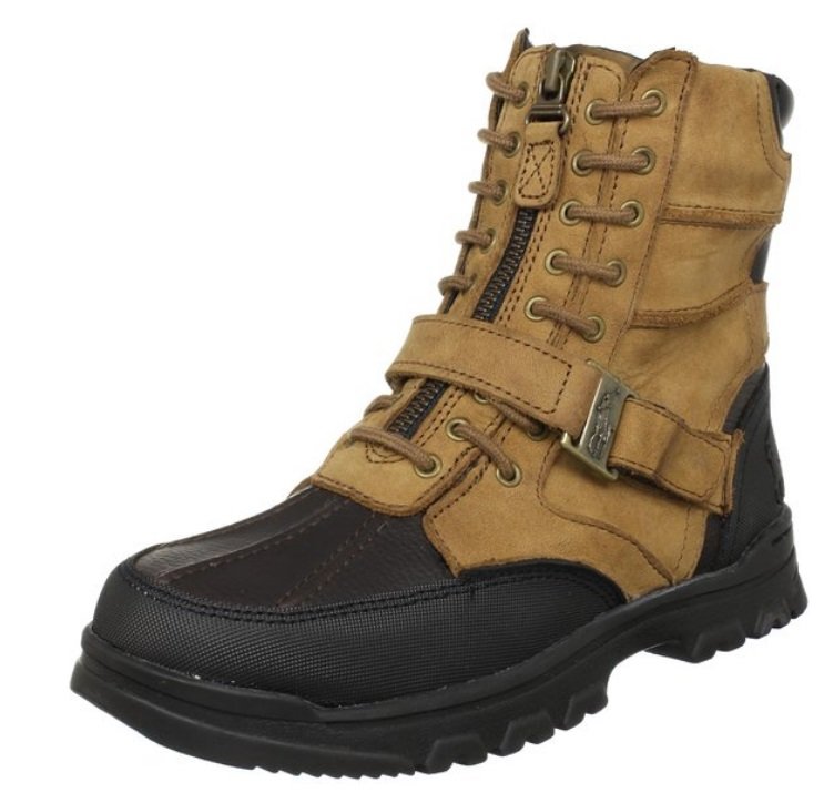 SIZE 5.5 Polo by Ralph Lauren Boot: Polo by Ralph Lauren Little Kid/Big Kid Holden Boot,Tan-Chocolate Crazyhorse,5.5 M US Big Kid