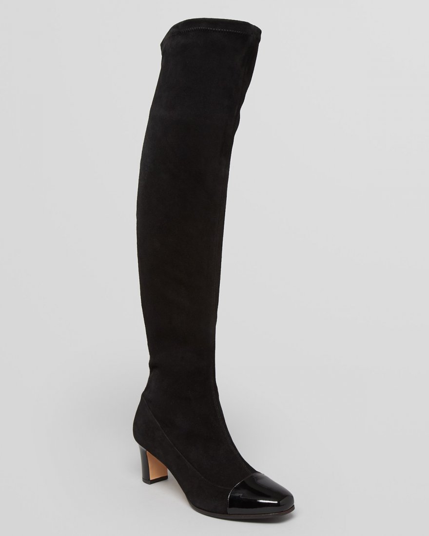 Size 36 Max Mara Cap Toe Over the Knee Boots - Italy: last retailed for $995.00 Bloomingdale . Max Mara Cap Toe Over the Knee Boots - Made in Italy Adriana High Heel Black Size 36----Reach the pinnacle of luxury in these leggy, luxurious boots from Max M