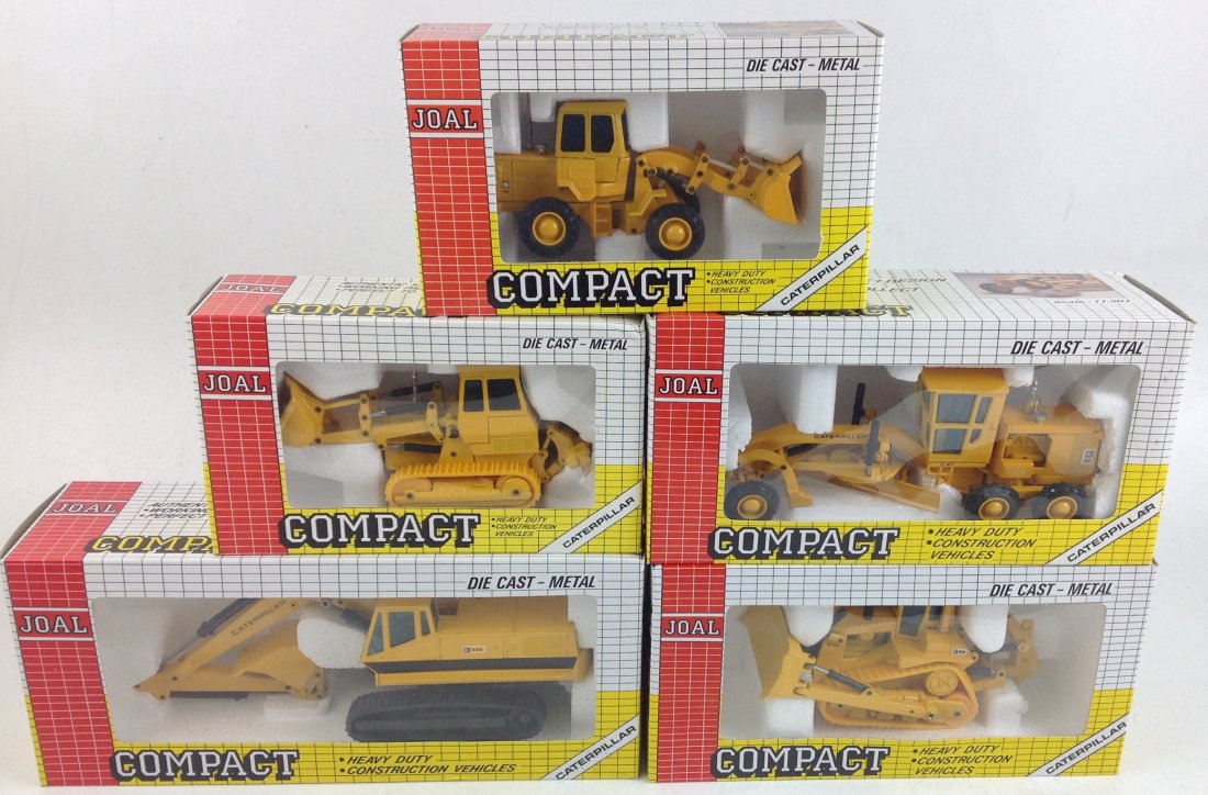 GROUP OF 5 JOAL CONSTRUCTION DIE CAST SPAIN: GROUP OF 5 JOAL CONSTRUCTION DIE CAST SPAIN CHAIN TRACTOR, LEVELLER, WHEEL LOADER TRACK LOADER HYDRAULIC EXCAVATOR