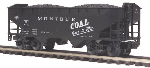 Mth Trains, 20-97518, Montour War #514, 2-bay Hopper Ca: Mth Trains, 20-97518, Montour War #514, 2-bay Hopper Car w/ Coal