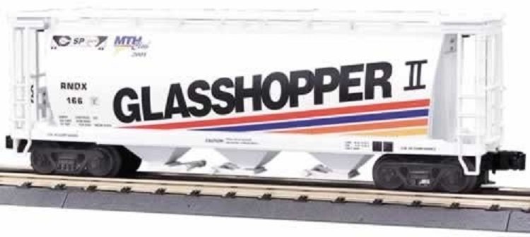 Mth Trains, 20-97442, Glasshopper Ii, 3-bay Cylindrical: Mth Trains, 20-97442, Glasshopper Ii, 3-bay Cylindrical Hopper