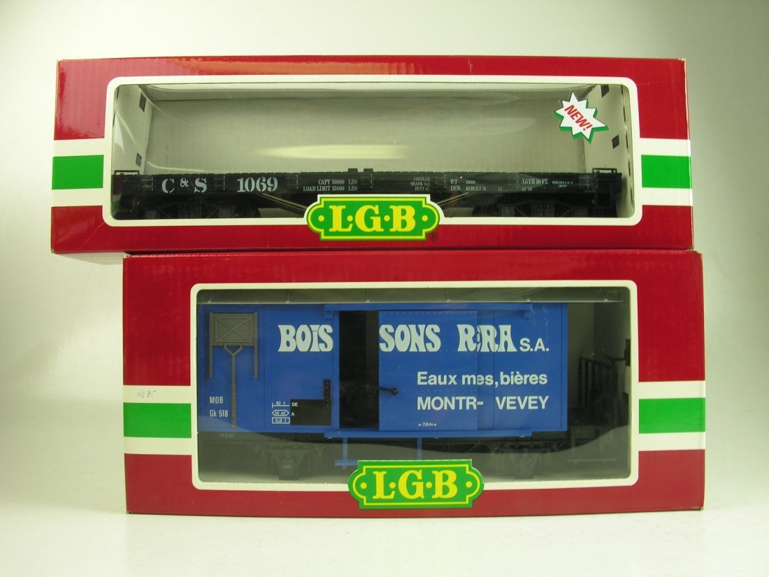 LOT OF 4 LGB collectible TRAIN: LOT OF 4 LGB colectible TRAIN----------------------------------Lgb 42690, C&s, Colorado & Southern Flat Car----------------------------------Lgb 4067 Wc, Uintah Railway Box Car, Limited Edition-------