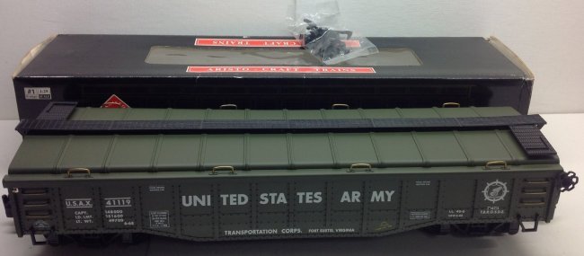 ARISTO-CRAFT TRAINS, ART-41119, USA, US ARMY, COVERED G: ARISTO-CRAFT TRAINS, ART-41119, USA, US ARMY, COVERED G