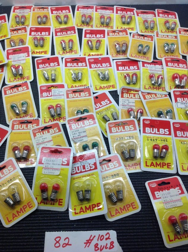 102 units of train replacement light bulb Model power: 102 units of train replacement light bulb Model power