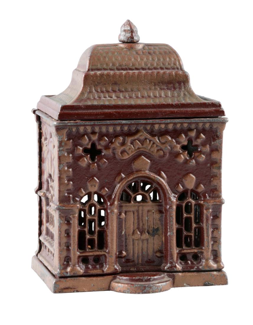 Cast Iron Still Bank.: This bank is all original. Excellent 6" x 3 -3/4".