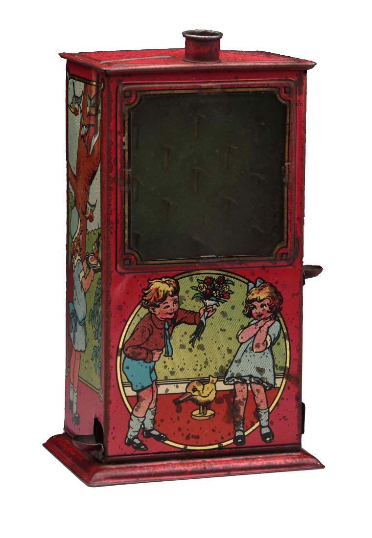 Tin Vending Pinball Game Bank. (1 of 2)