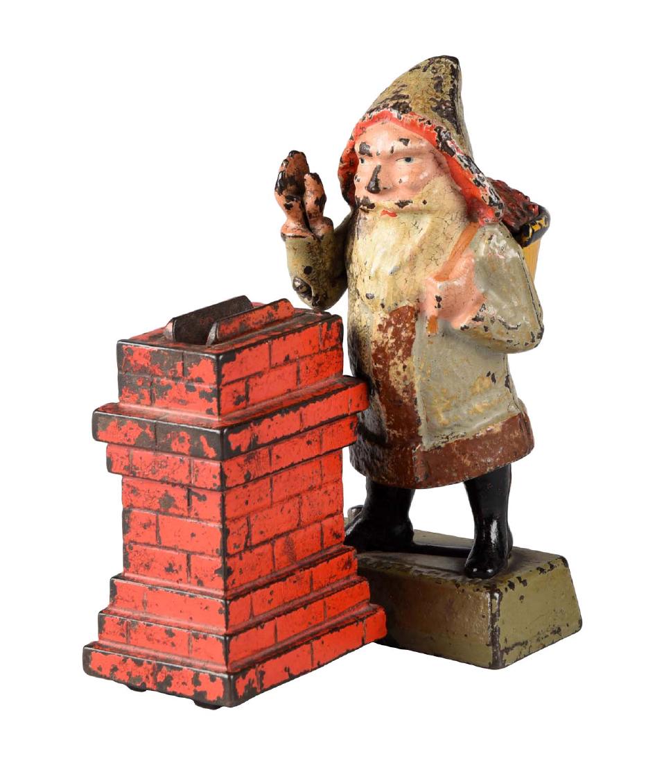 Shepard Hardware Cast Iron Santa Claus Mechanical Bank. (1 of 3)