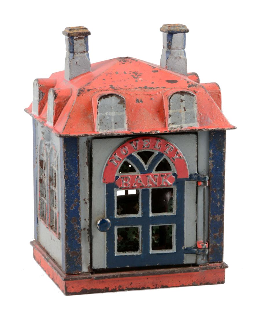 J. & E. Stevens Cast Iron Novelty Mechanical Bank. (1 of 5)