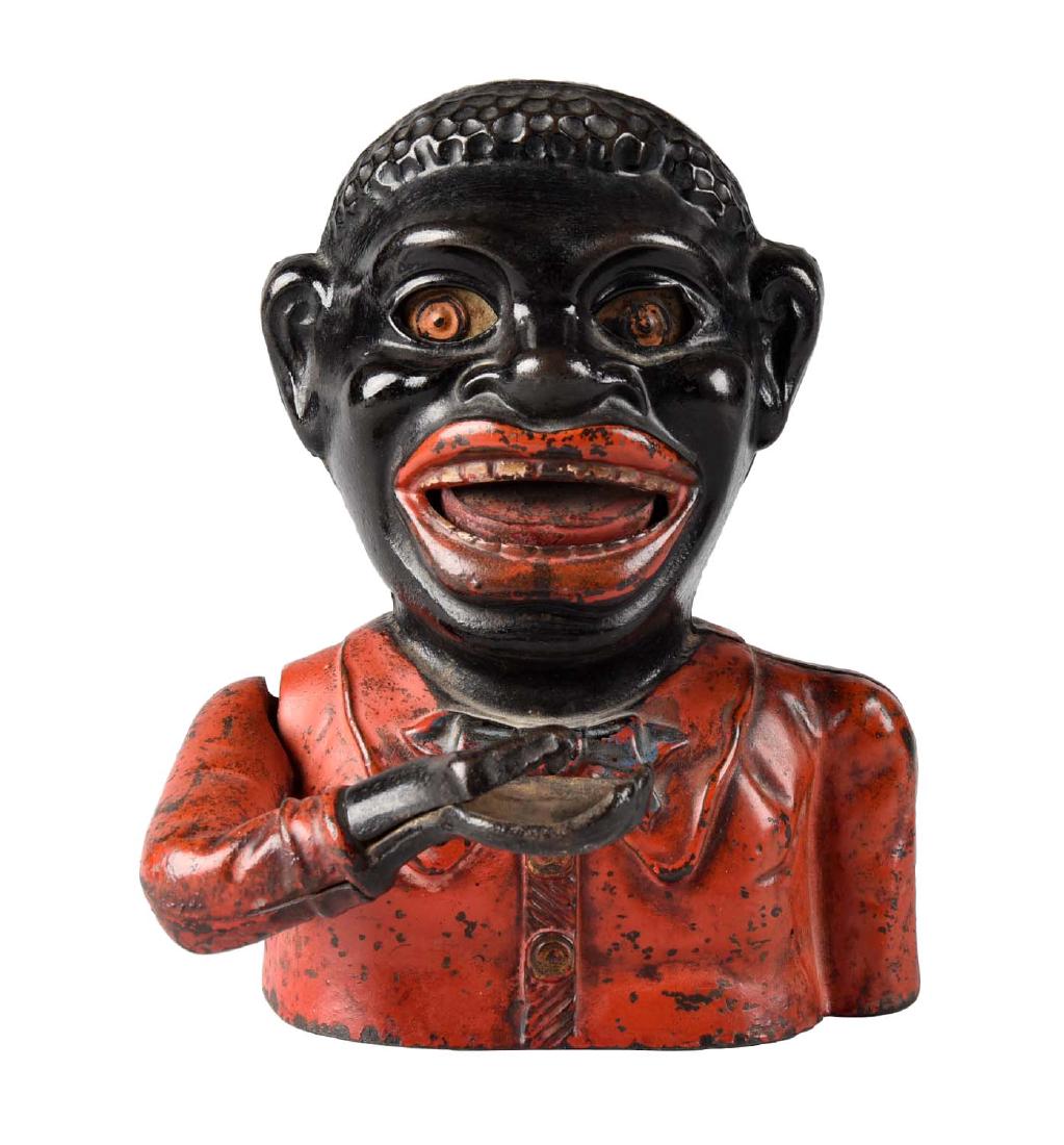 John Harper Cast Iron Jolly Mechanical Bank. (1 of 3)