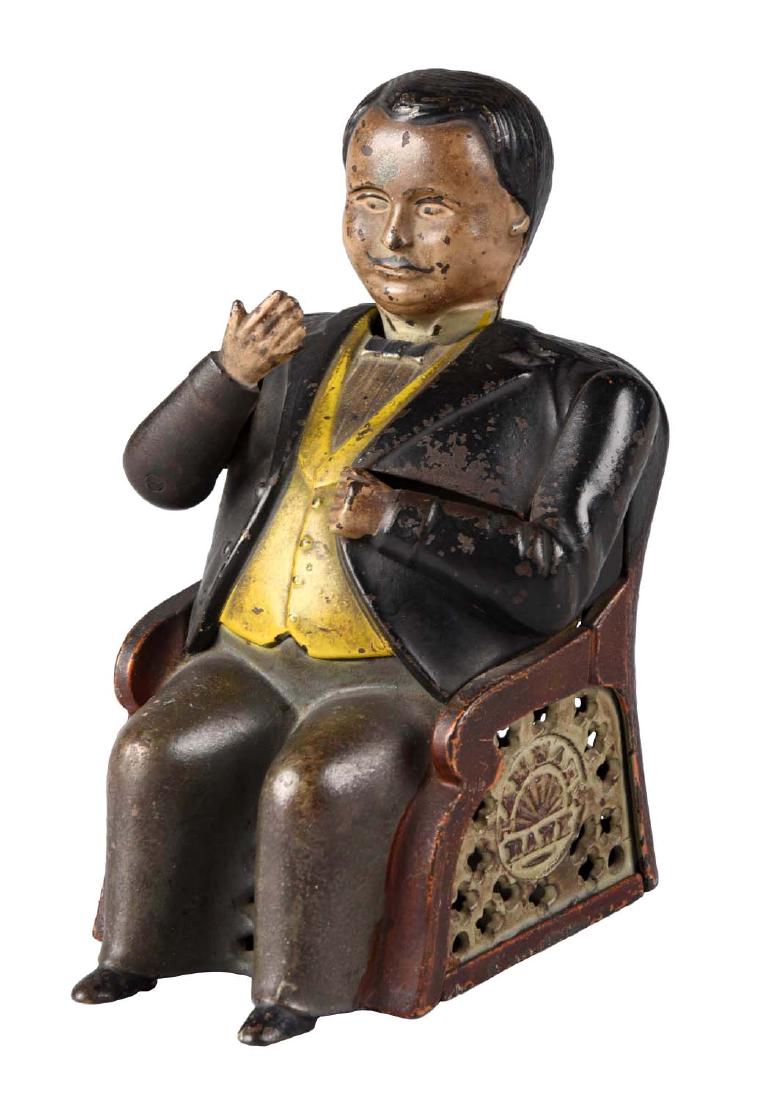 J. & E. Stevens Cast Iron Tammany Mechanical Bank. (1 of 3)
