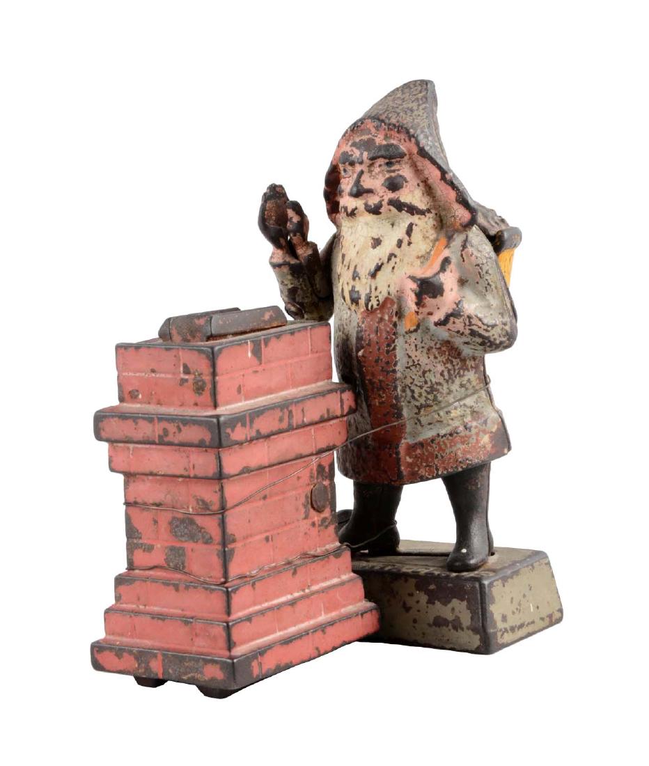 Shepard Hardware Cast Iron Santa Claus Mechanical Bank. (1 of 2)
