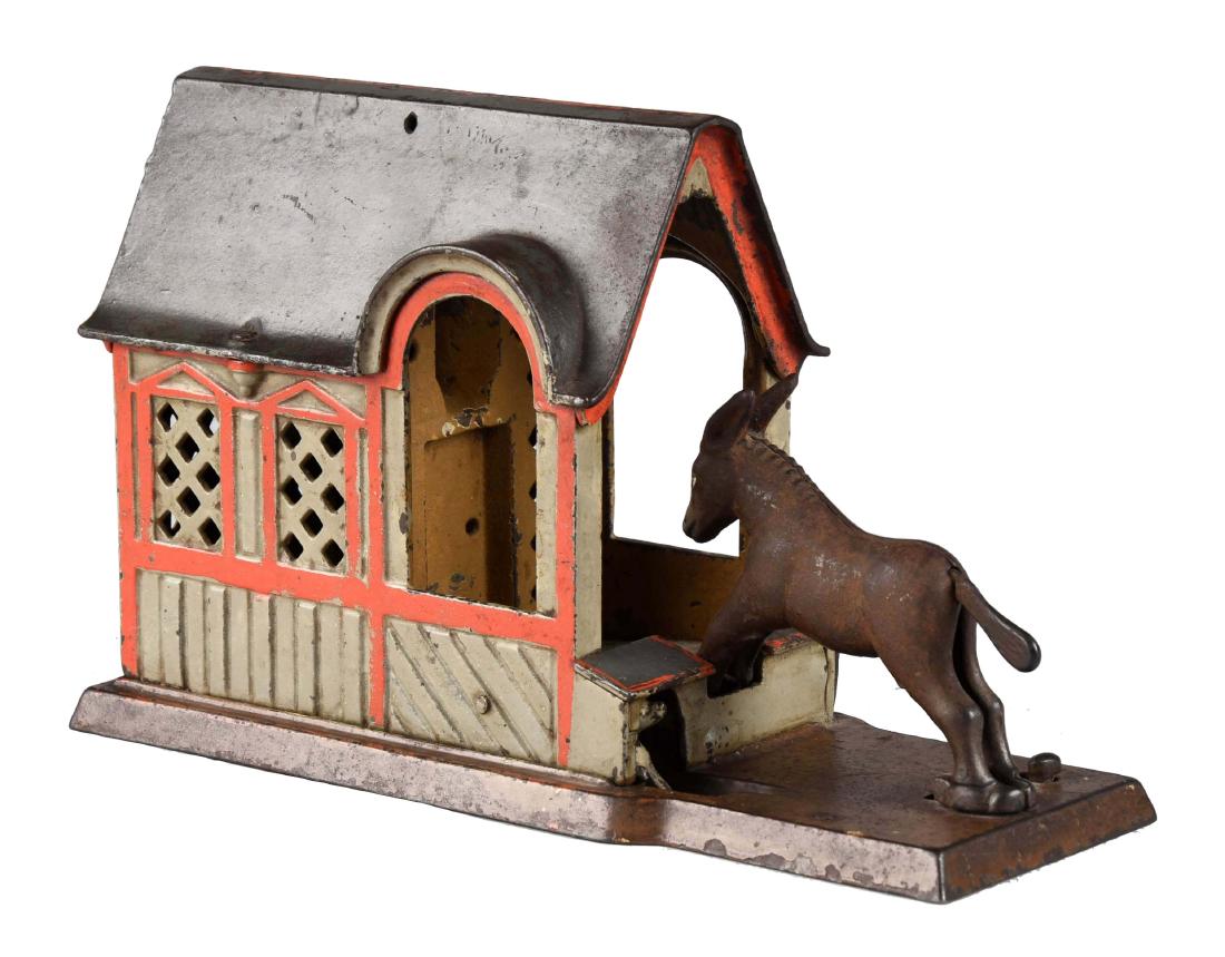 J. & E. Stevens Cast Iron Mule Entering Barn Mechanical (1 of 3)