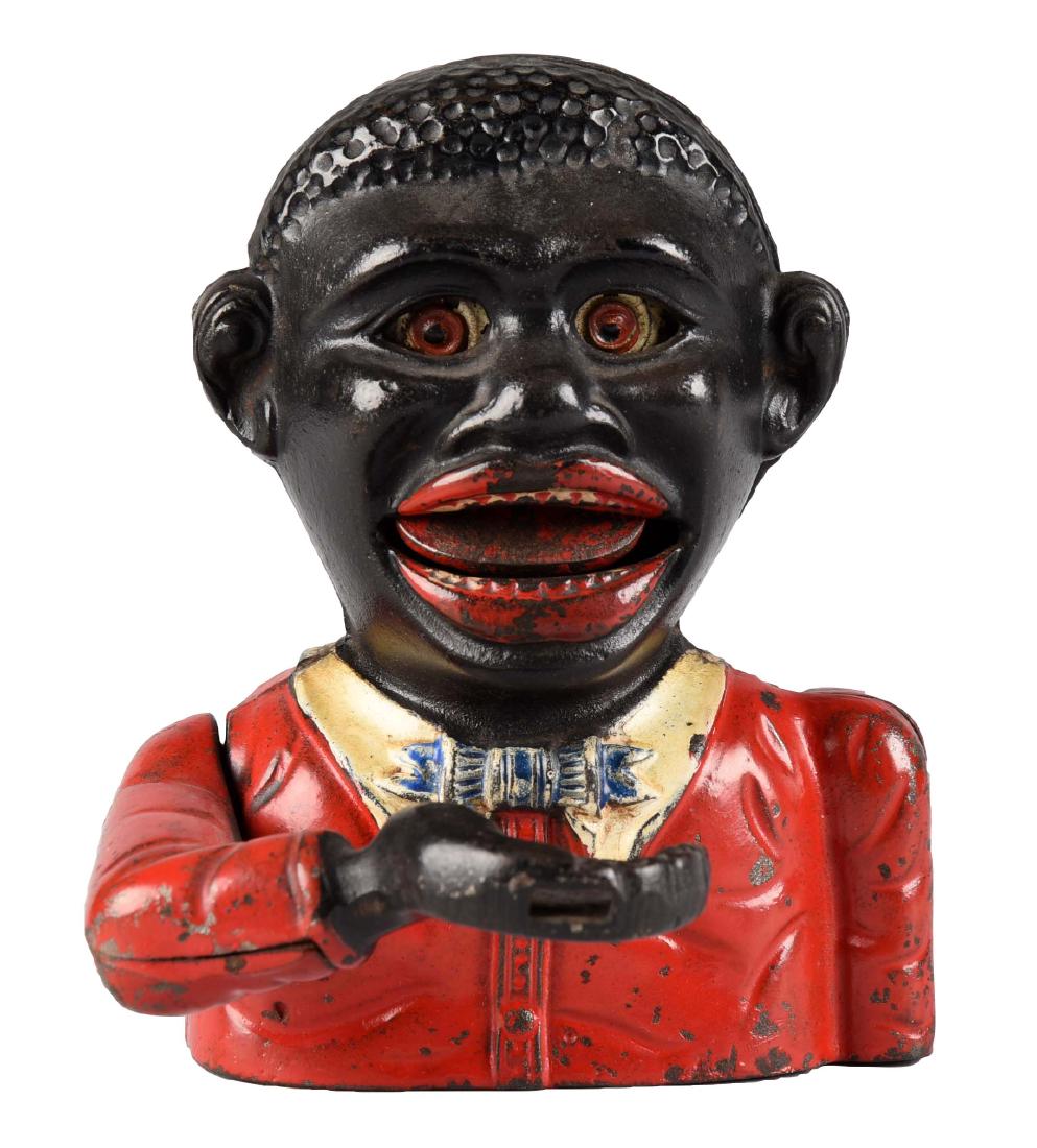 John Harper Cast Iron Little Joe Mechanical Bank. (1 of 3)