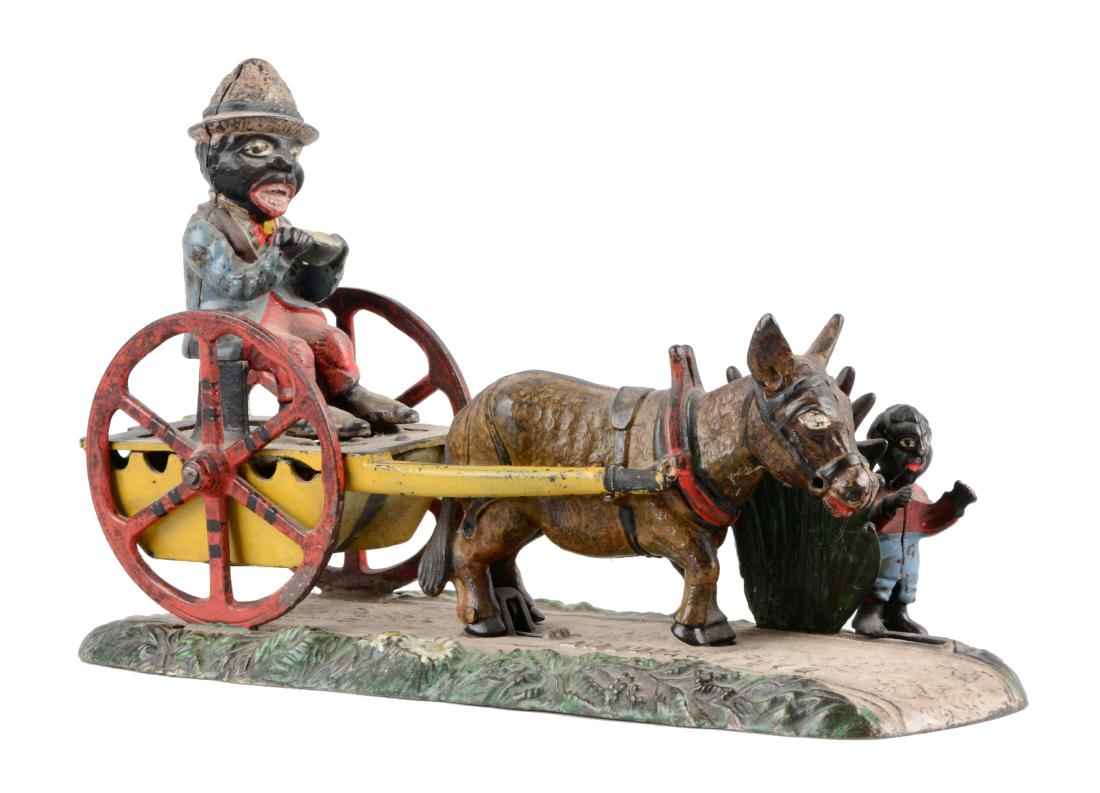 J. & E. Stevens Cast Iron Bad Accident Mechanical Bank. (1 of 3)